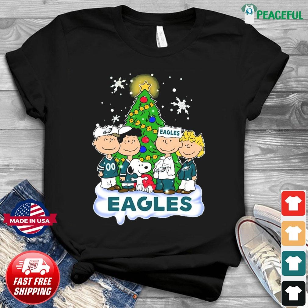 A Happy Christmas With Philadelphia Eagles Snoopy T-Shirt - T