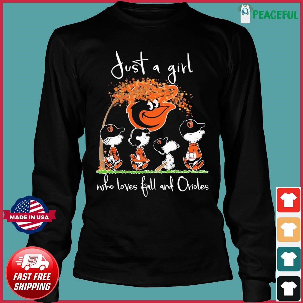 Just a Girl Who Really Loves Orioles Long Sleeve T-Shirt