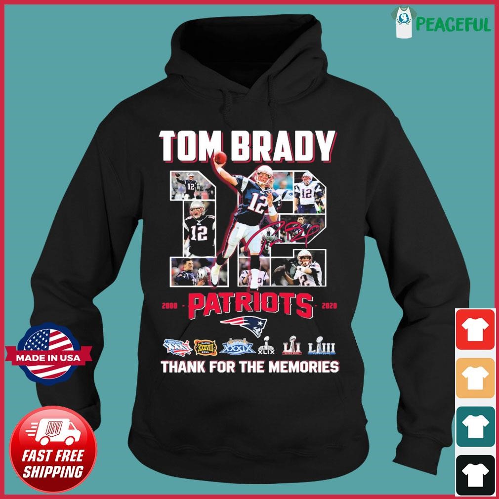 Tom Brady Patriots Football 2000-2020 Thank You For The Memories