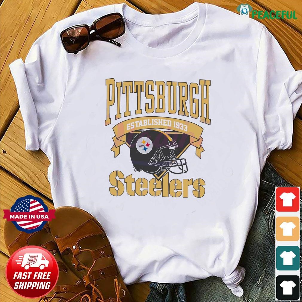 Vintage Pittsburgh Steelers Est 1933 Shirt, hoodie, sweater, long