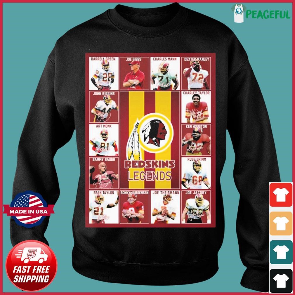 Washington Redskins Legends Signatures shirt, hoodie, sweater, longsleeve  t-shirt