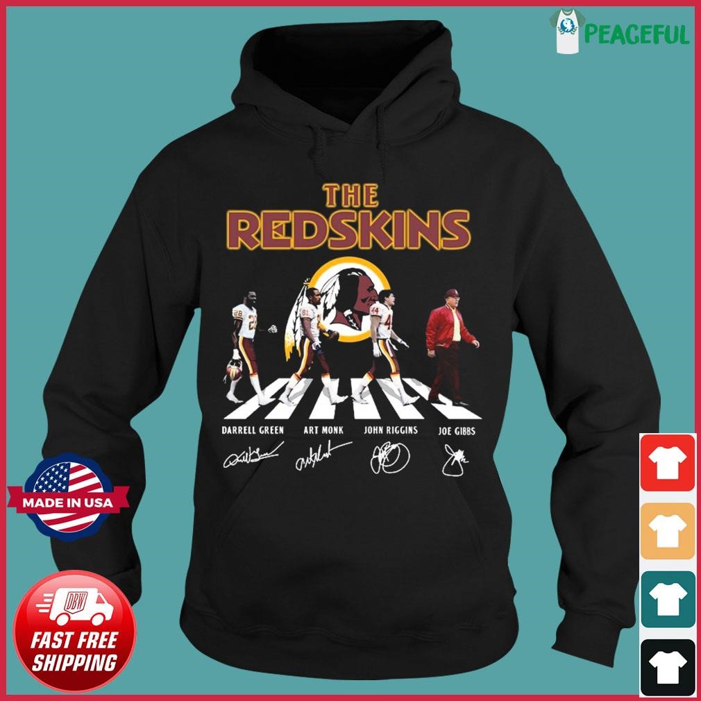 The Washington Redskins Abbey Road Signatures Shirt, The Redskins Abbey  Road And Logo Shirt, Redskins Walking Shirt hoodie, sweatshirt, longsleeve  tee