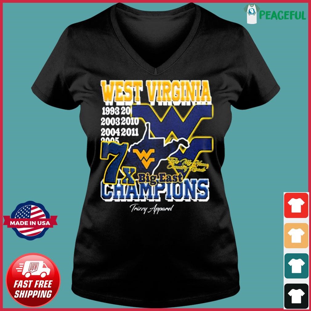 West Virginia Football 7x Big East Champions shirt, hoodie, sweater, long  sleeve and tank top