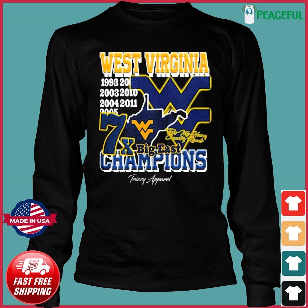 West Virginia Football 7x Big East Champions shirt, hoodie, sweater, long  sleeve and tank top