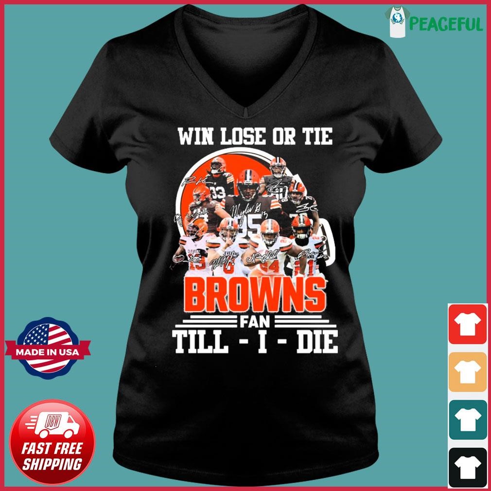 The cleveland browns 75th anniversary signatures for fans Tshirt Hoodie  Sweater in 2023