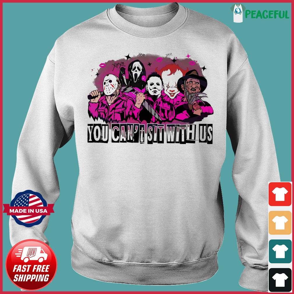 Horror Characters Subway You Can't Sit with Us 2023 Shirt, hoodie, sweater,  long sleeve and tank top