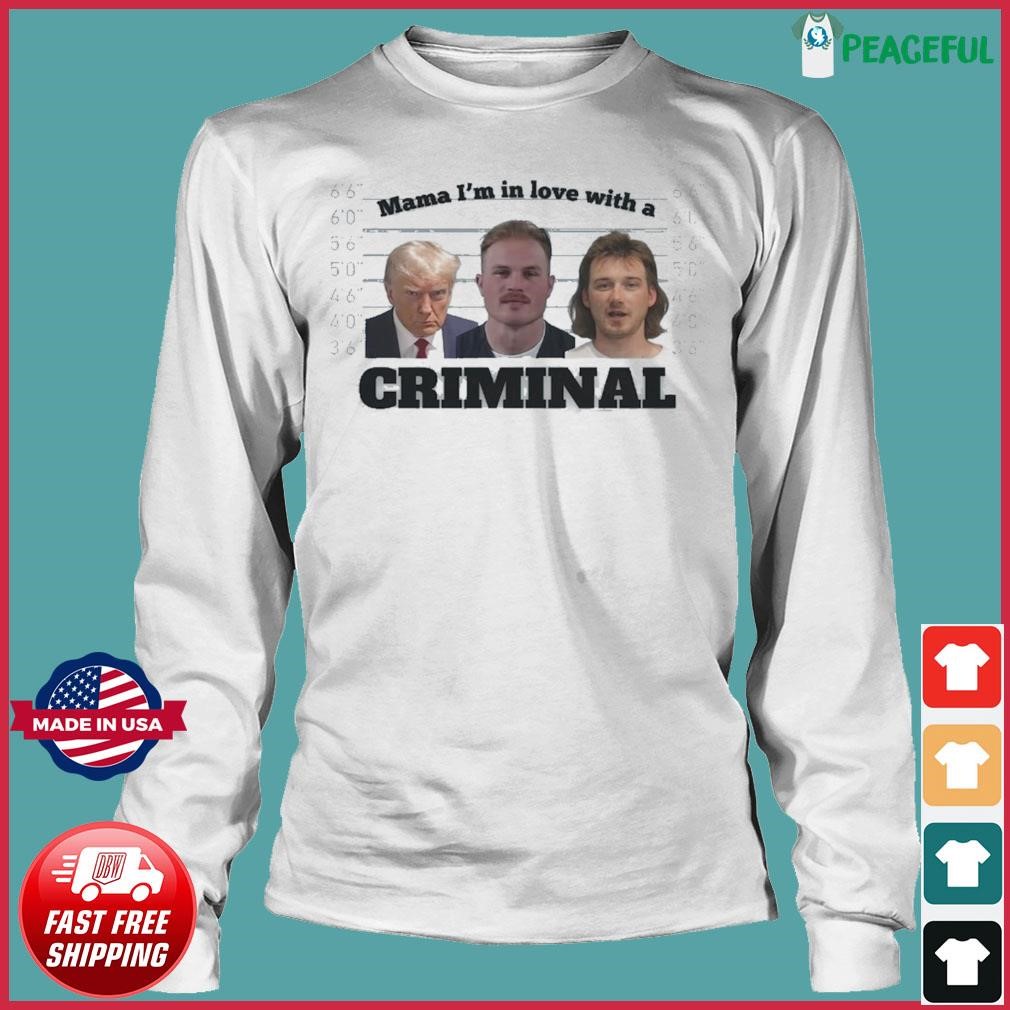 Zach Bryan Morgan Wallen Donald Trump Mugshot Criminal Shirt