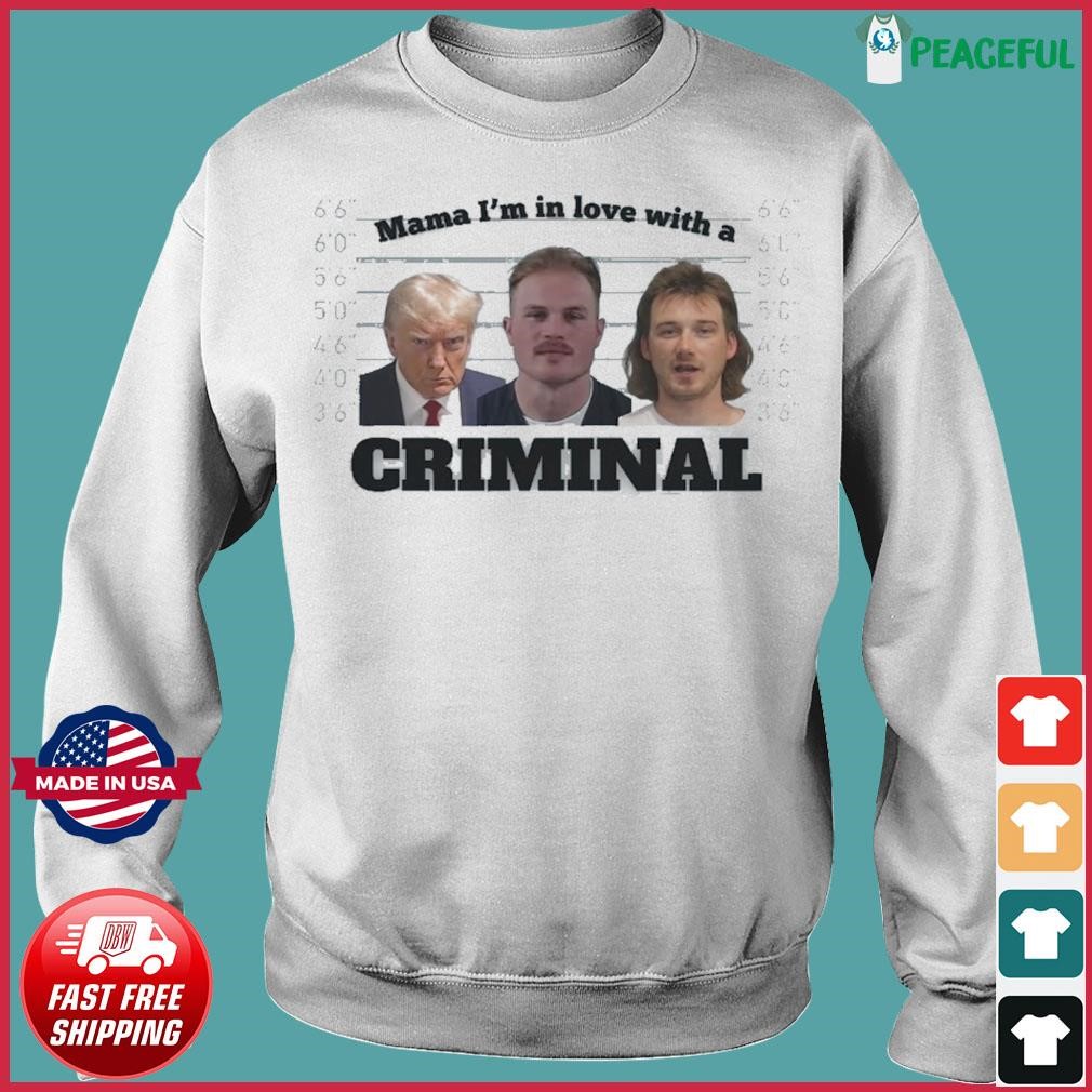 Zach Bryan Morgan Wallen Donald Trump Mugshot Criminal Shirt
