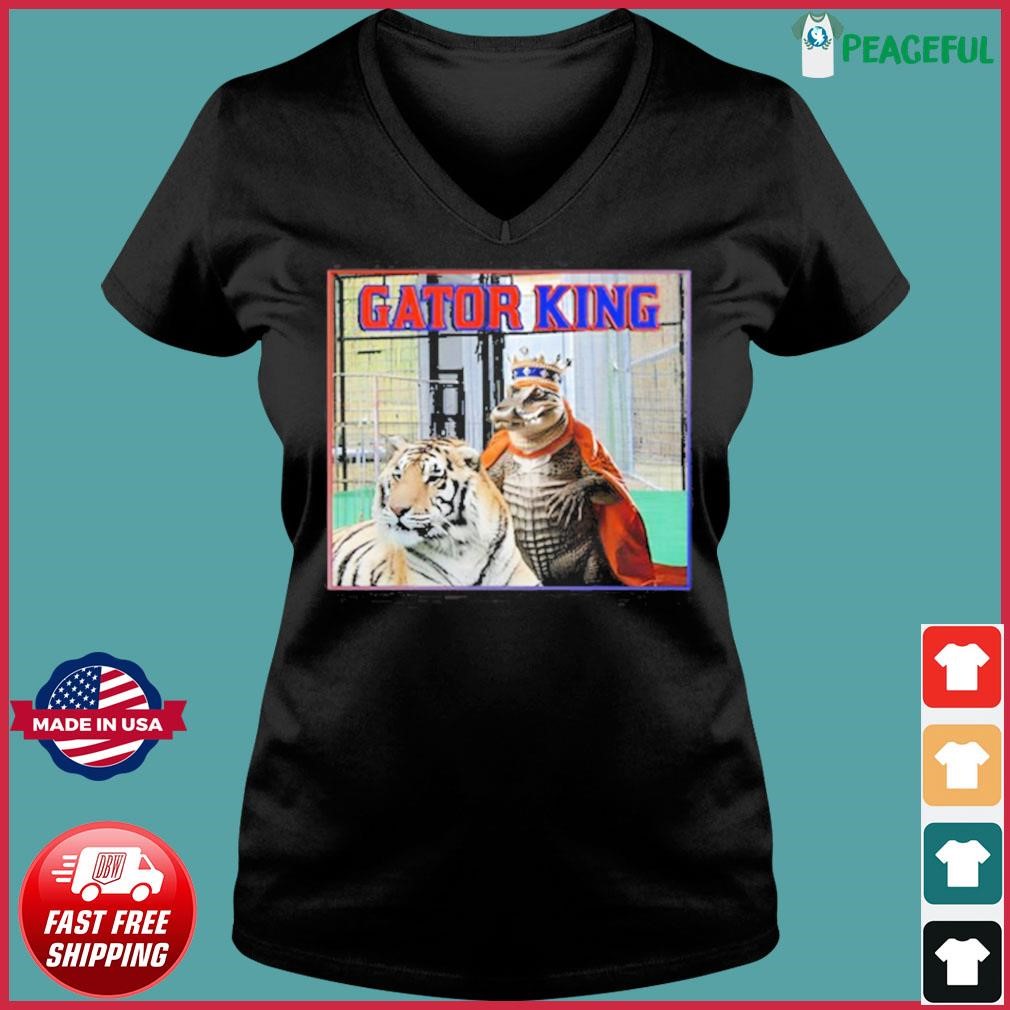 Tiger King Gator King Shirt Ladies V-neck Tee.jpg