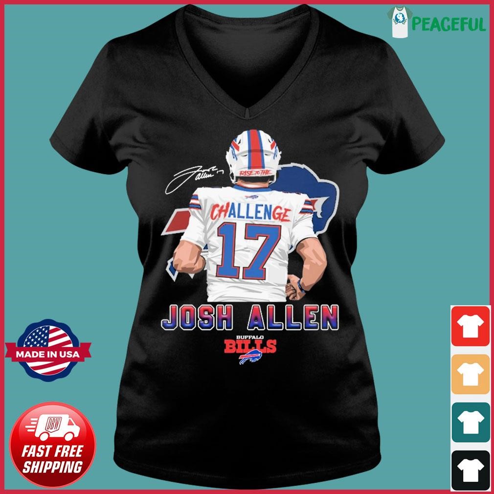 Buffalo Bills Challenge 17 Josh Allen Signature shirt, hoodie