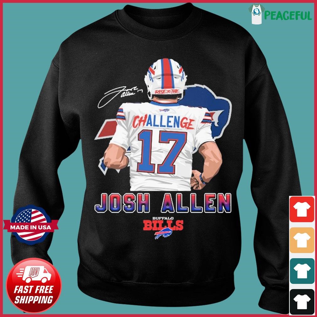 Buffalo Bills Challenge 17 Josh Allen Signature shirt, hoodie