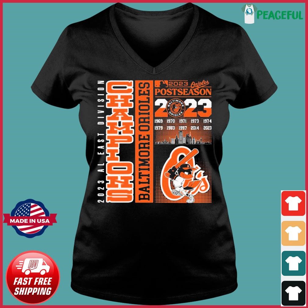 O's Baltimore Orioles 2023 Postseason AL East Division Champions Shirt,  hoodie, sweater and long sleeve