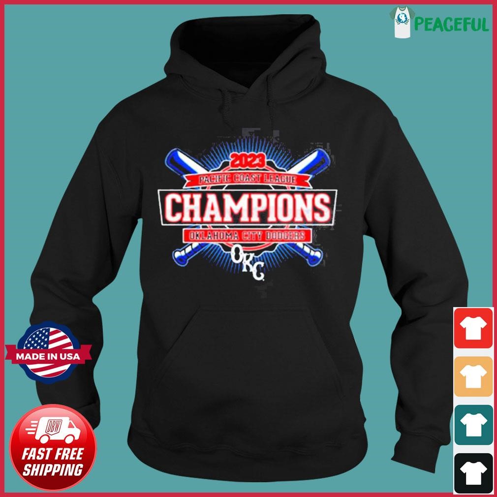 2023 Pacific Coast League Champions Oklahoma City Dodgers T-shirt,Sweater,  Hoodie, And Long Sleeved, Ladies, Tank Top