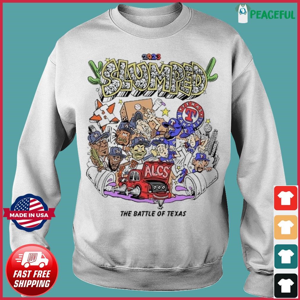 Official slumped ALCS The Battle Of Texas 2023 T-Shirts, hoodie