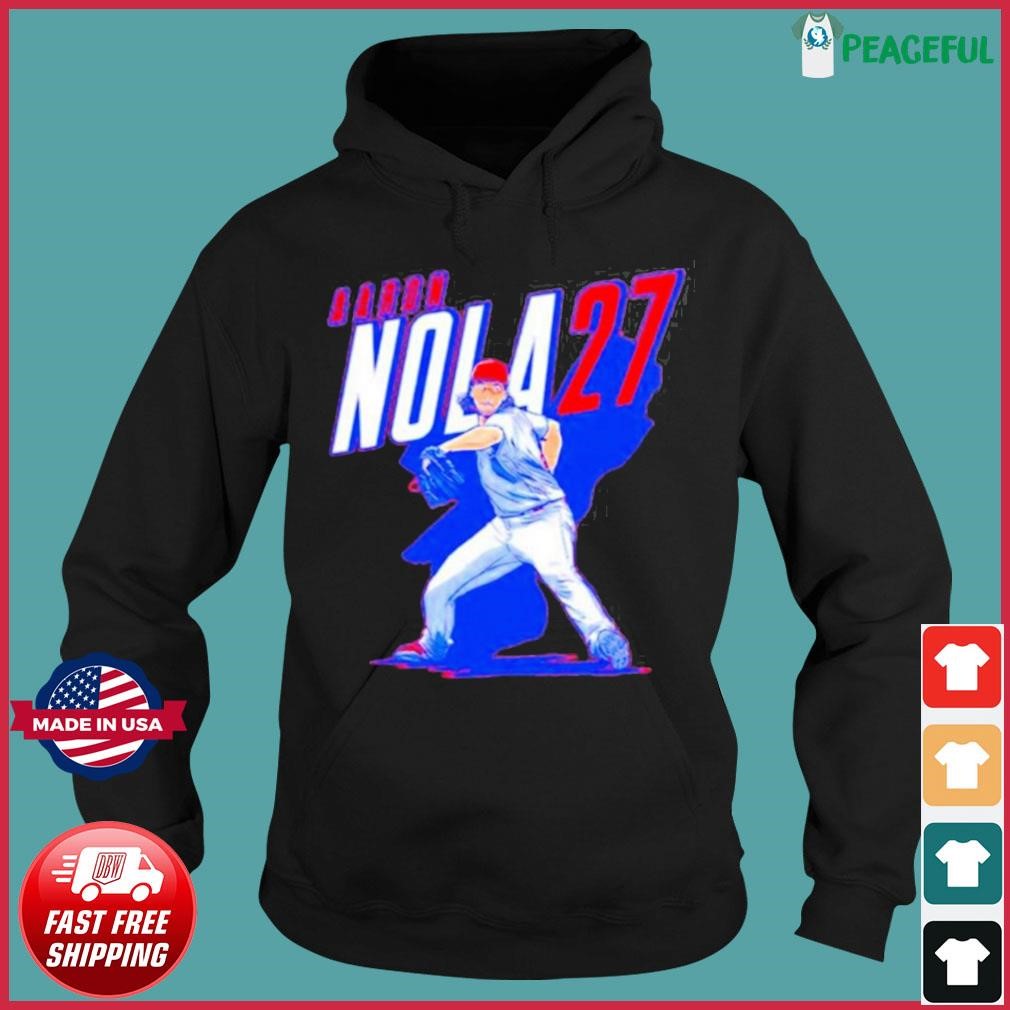 Aaron Nola Name And Number Mlbpa Shirt