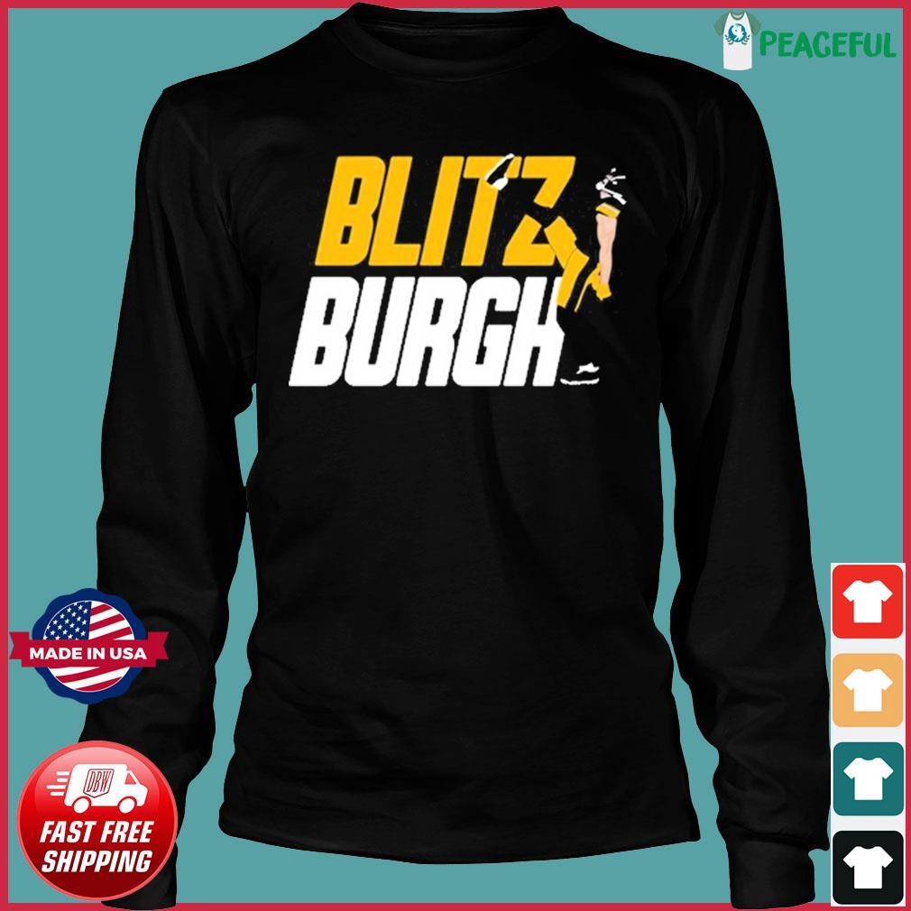 Aj Burnett wearing Blitz Burgh shirt, hoodie, sweater, long sleeve