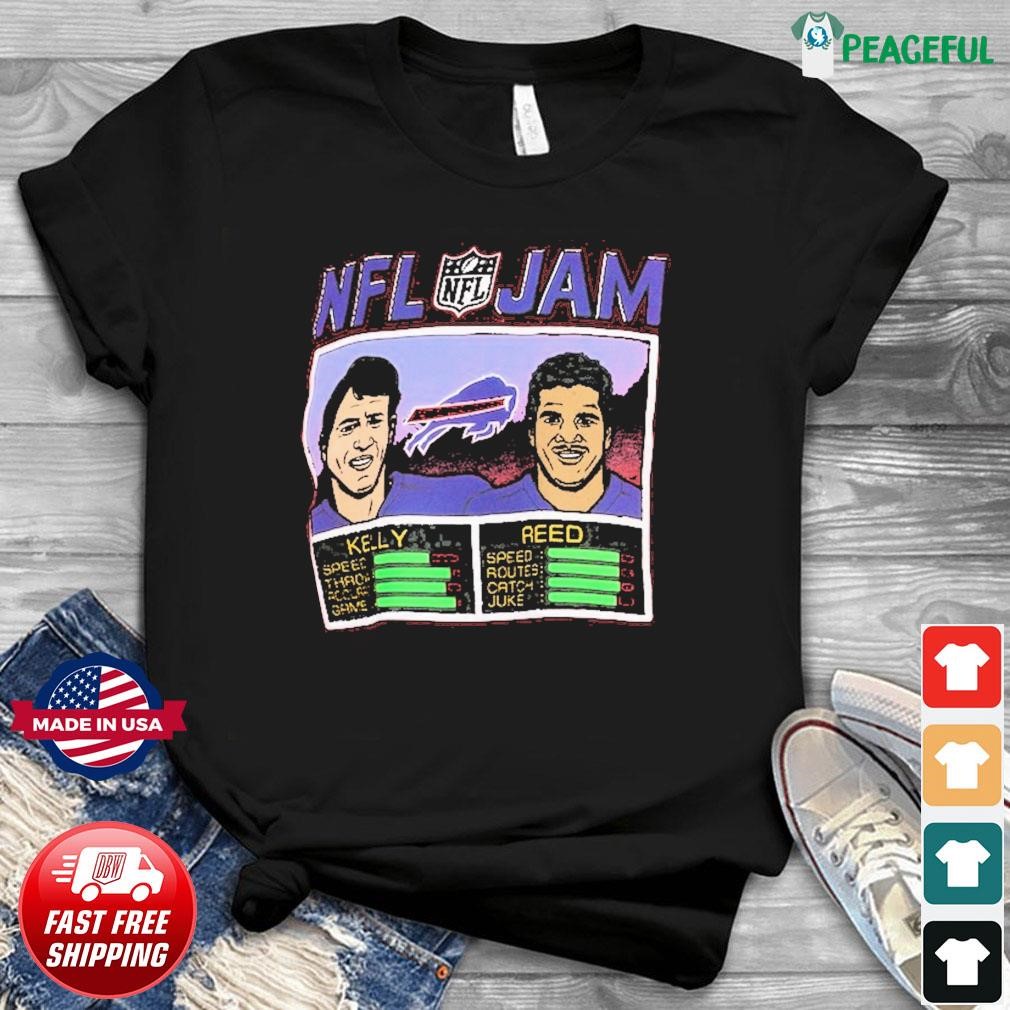 Homage Buffalo Bills Jim Kelly & Andre Reed NFL Jam T-Shirt