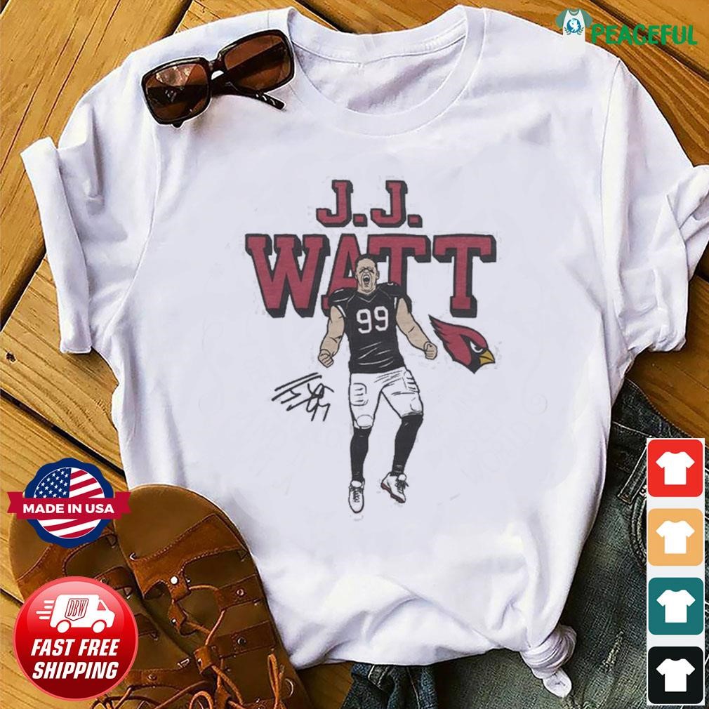 Celebrate the Arizona Cardinals signing J.J. Watt with a new shirt