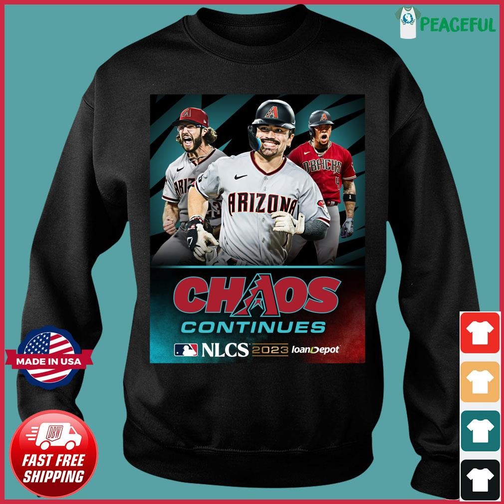 New Design Arizona Diamondbacks Chaos Continues NLCS 2023 T-Shirt