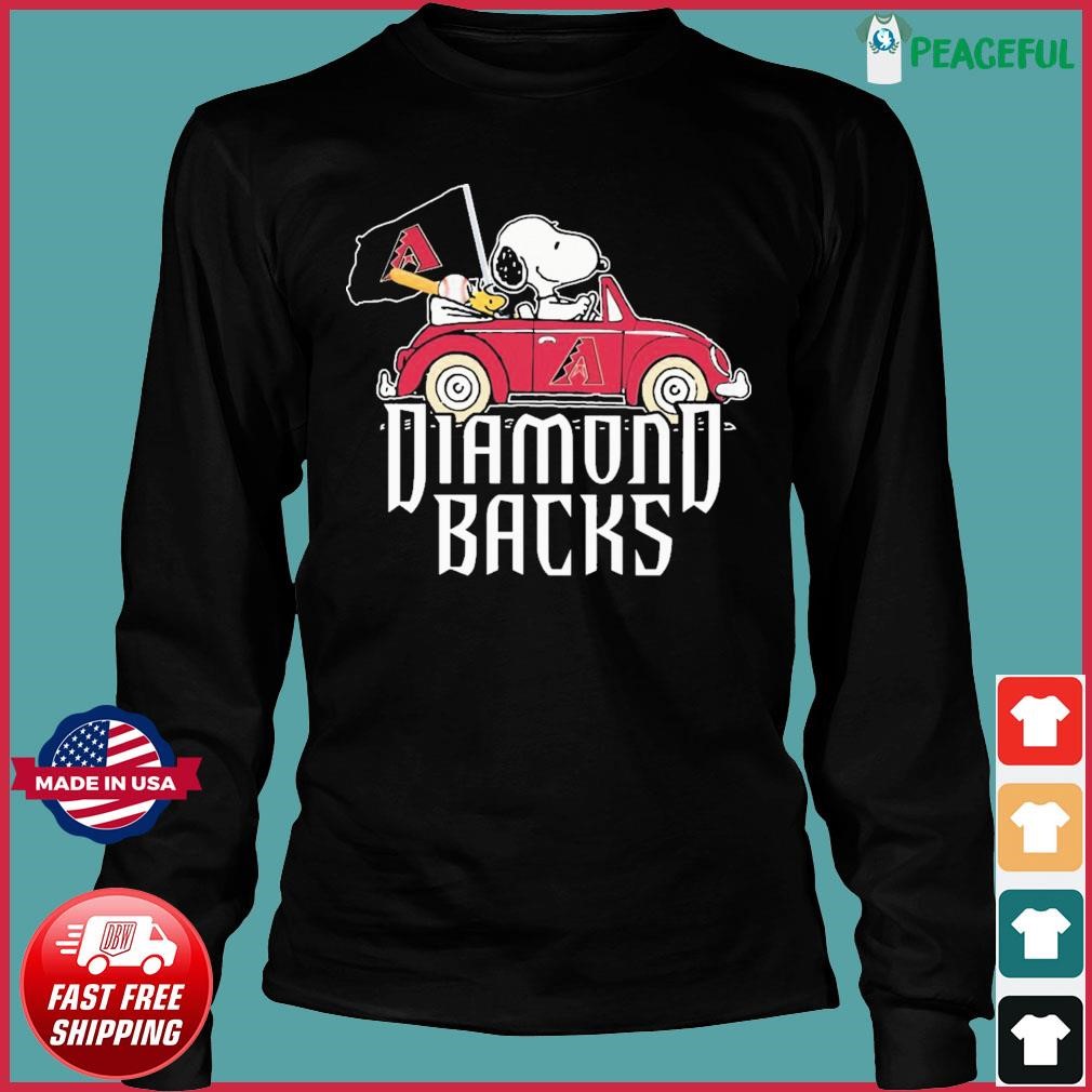 Arizona Diamondbacks Peace Love Diamondbacks Snoopy shirt, hoodie, sweater,  long sleeve and tank top