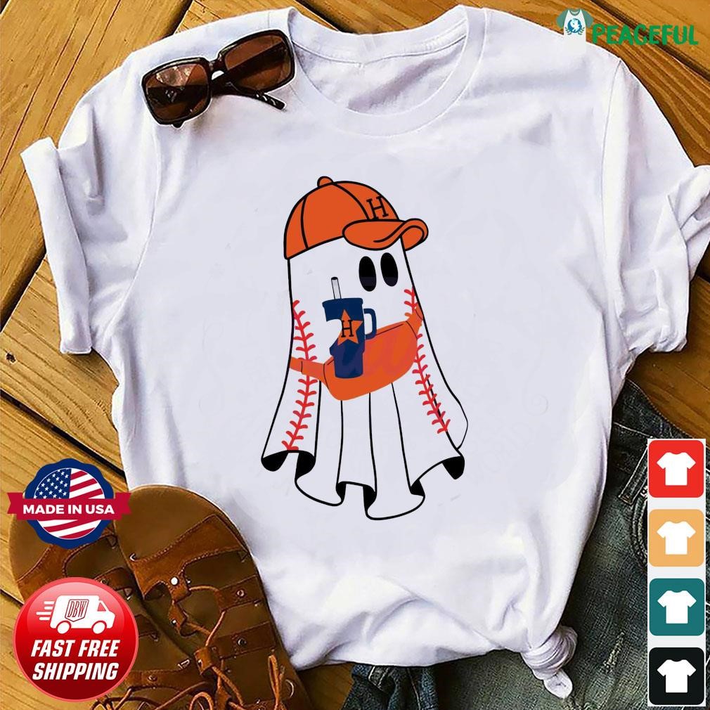 Astros Halloween Baseball Boujee Stanley Ghost Shirt - TeeBlissful