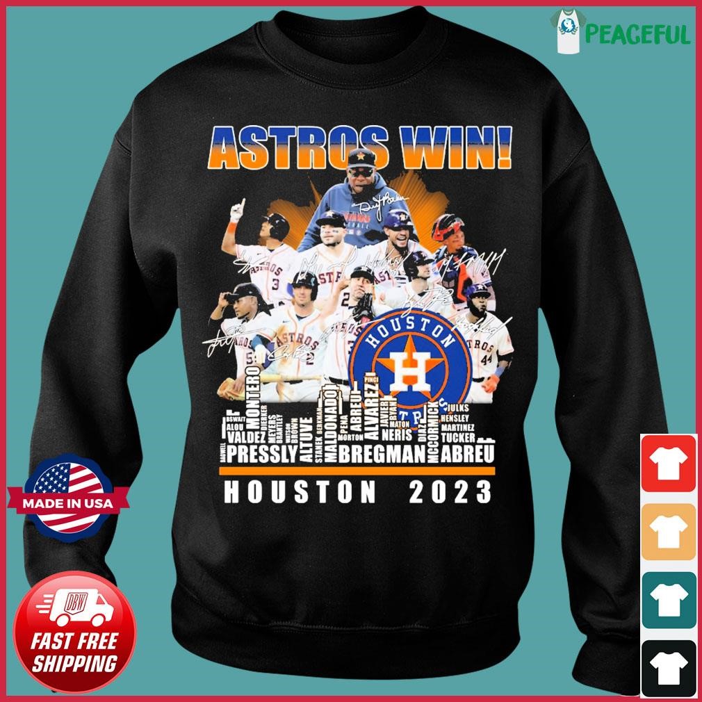 Official houston astros win players city skyline houston 2023 shirt,  hoodie, sweater, long sleeve and tank top