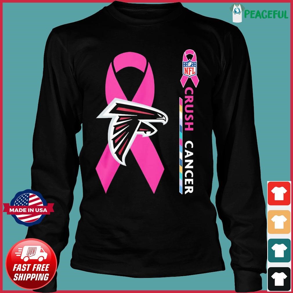 Crush Cancer Atlanta Falcons NFL Shirt Cancer Support Women Men