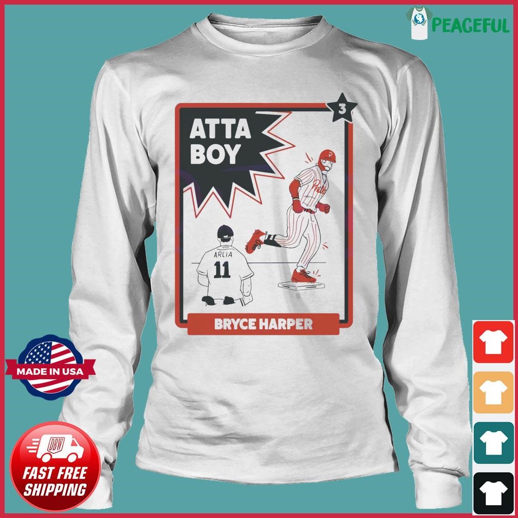 Bryce Harper Shirts, Atta Boy Harper Baseball Hoodie MLB Merch Gift -  Family Gift Ideas That Everyone Will Enjoy