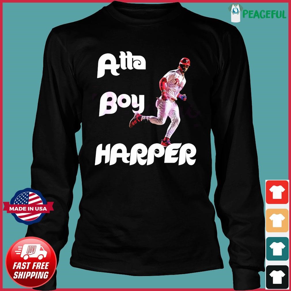 Bryce Harper Shirts, Atta Boy Harper Baseball Hoodie MLB Merch Gift -  Family Gift Ideas That Everyone Will Enjoy