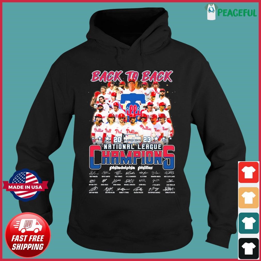 Philadelphia Phillies 2022 NLCS National League champions signatures shirt,  hoodie, sweater, long sleeve and tank top