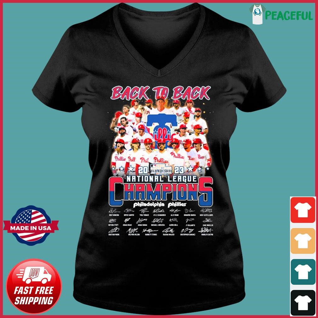 Philadelphia Phillies 2022 NLCS National League champions signatures shirt,  hoodie, sweater, long sleeve and tank top