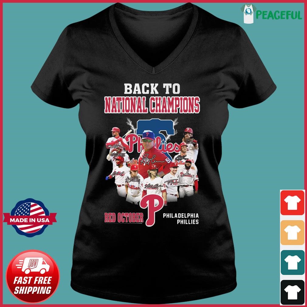 Philadelphia Phillies Back To Red October T Shirt - Growkoc