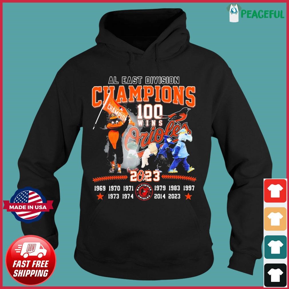 Baltimore Orioles 100 Wins AL East Division Champions 2023 Shirt