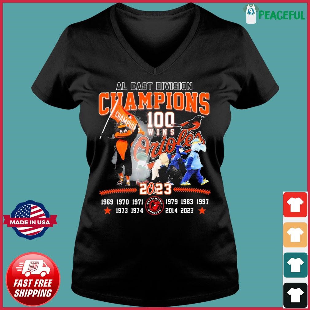 Baltimore Orioles 100 Wins AL East Division Champions 2023 Shirt, hoodie,  sweater, long sleeve and tank top