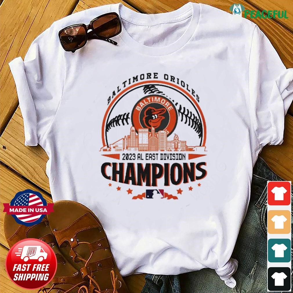 Baltimore Orioles 2023 AL East Division Champions Skyline Shirt