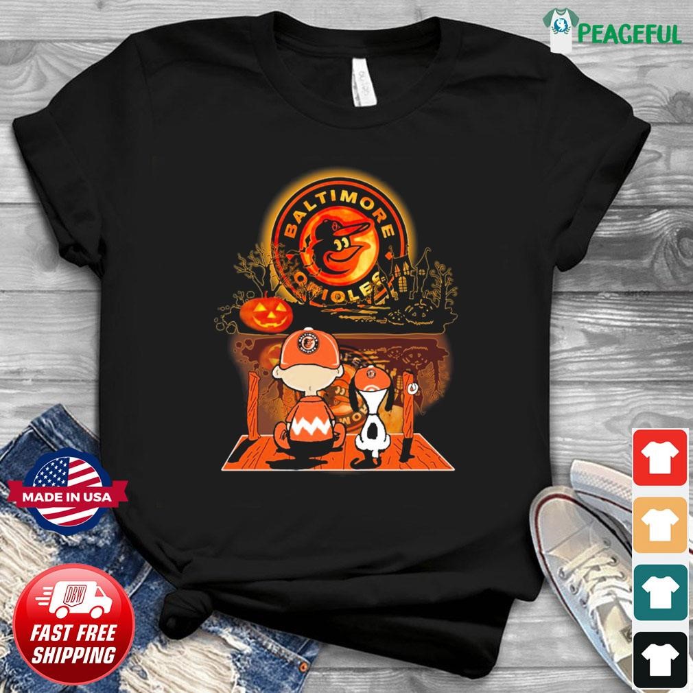 Charlie Brown & Snoopy: Baltimore Orioles T-Shirt - TeeNaviSport