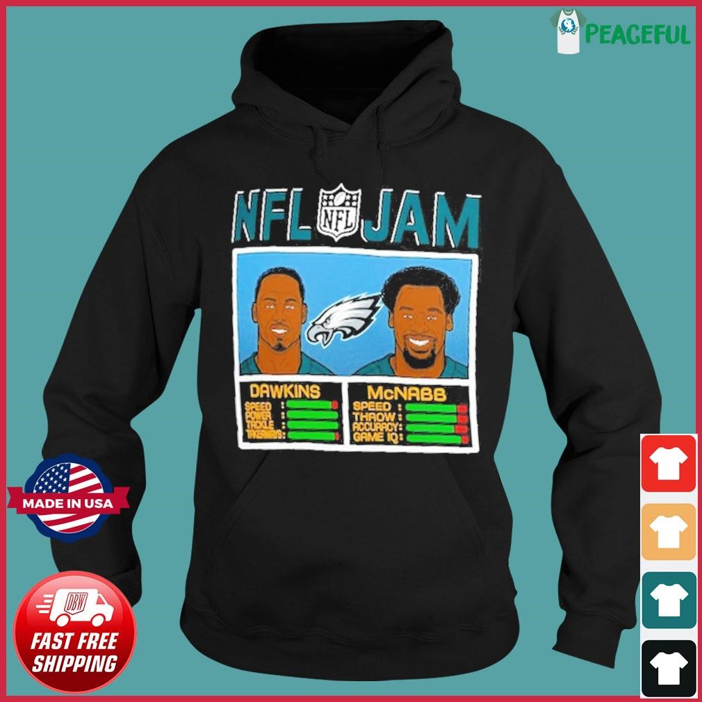 Brian Dawkins & Donovan McNabb Philadelphia Eagles Homage NFL Retired Jam T  Shirt - Limotees