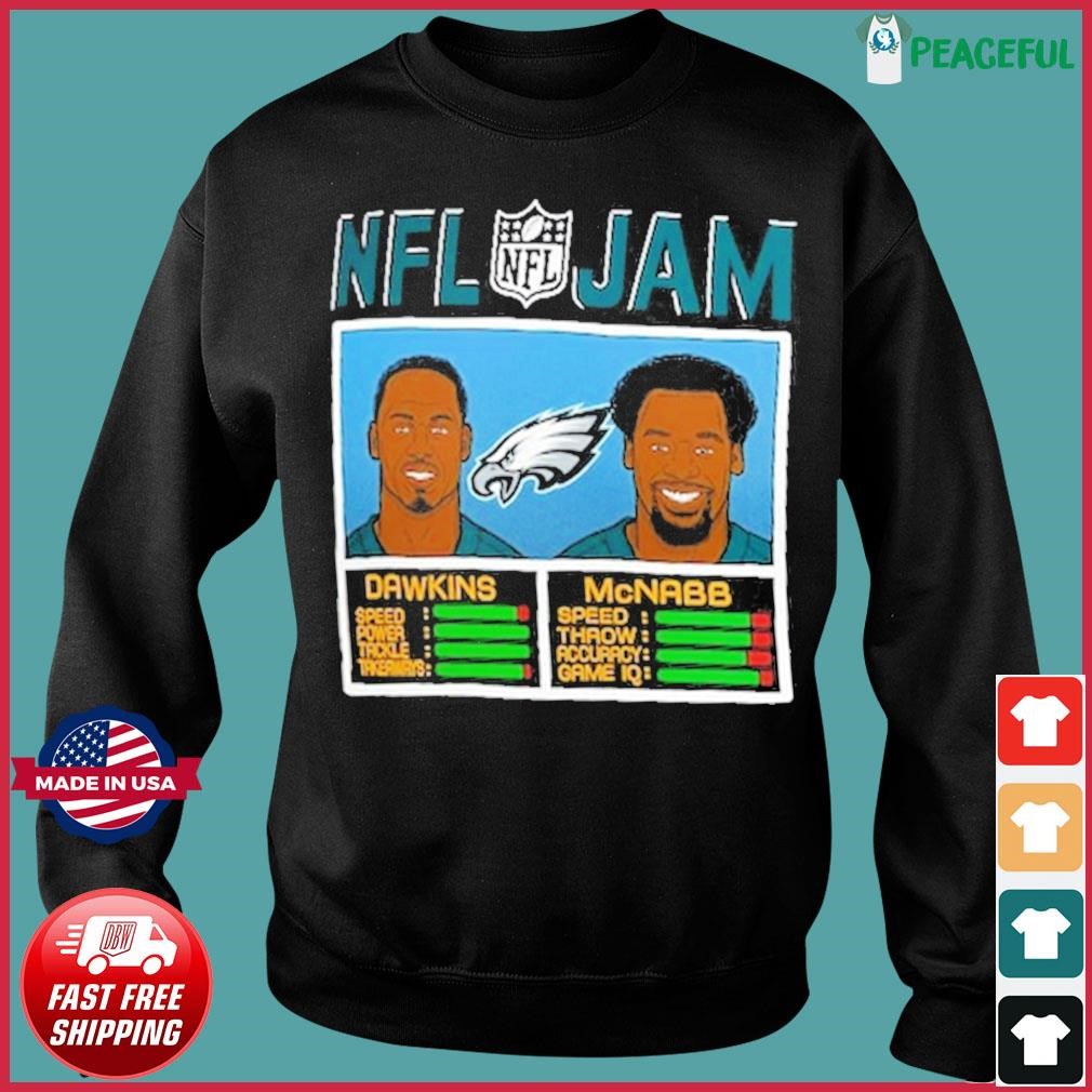 Brian Dawkins & Donovan McNabb Philadelphia Eagles Homage NFL Retired Jam T  Shirt - Limotees