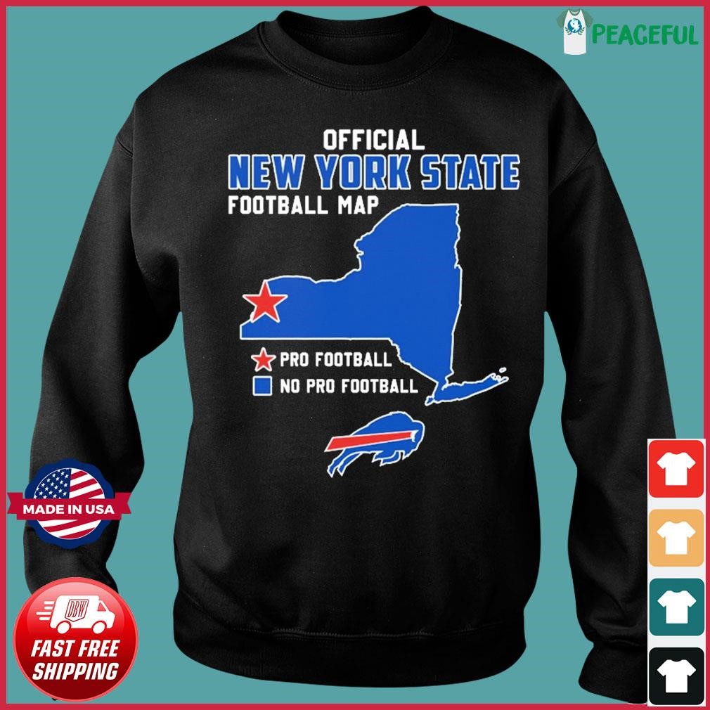 Buffalo Bills Pro Football Official New York State Football Map Shirt,  hoodie, sweater, long sleeve and tank top