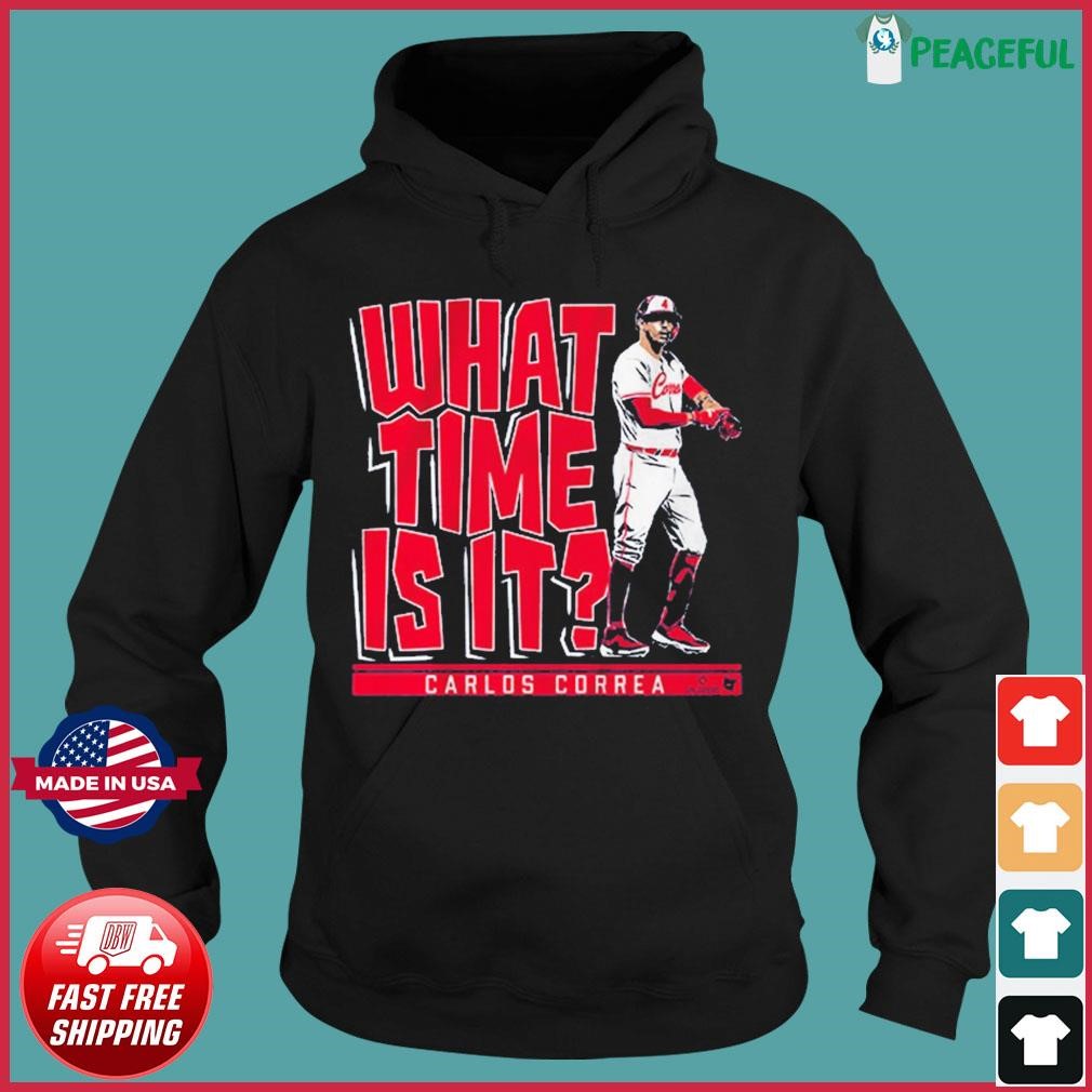 Official Carlos correa what time is it Minnesota shirt, hoodie, sweater,  long sleeve and tank top