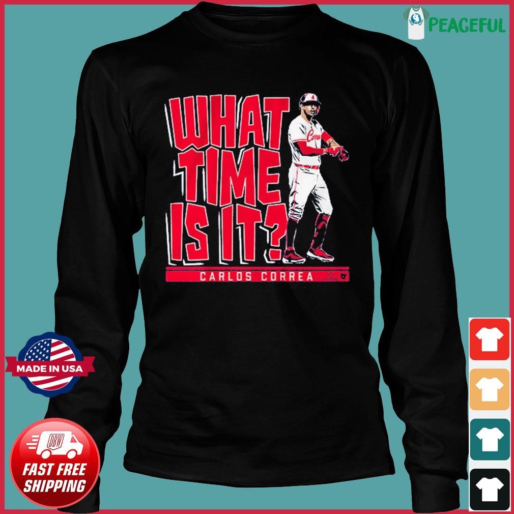 Carlos Correa What Time Is It Minnesota Shirt, hoodie, sweater, long sleeve  and tank top