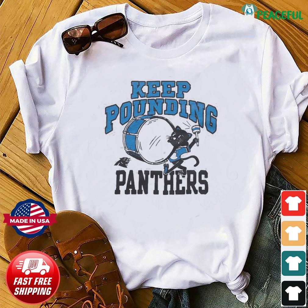 Design carolina panthers keep pounding shirt, hoodie, sweater