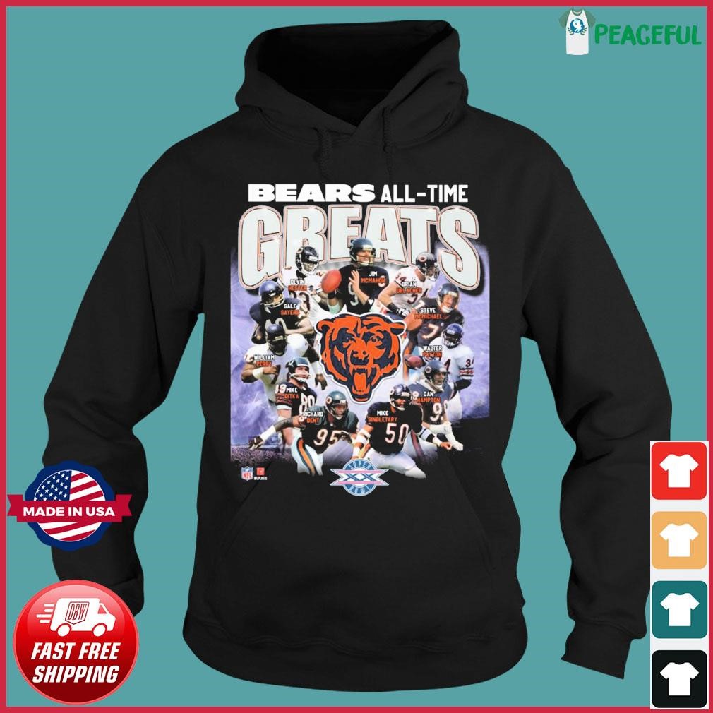 Chicago Bear Print Sweatshirt, Casual Long Sleeve Crew Neck