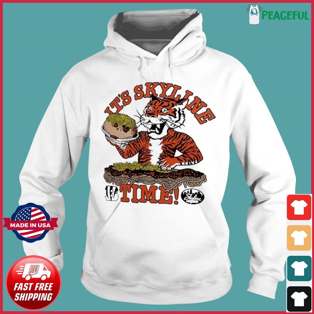 Cincinnati Bengals mascot It's skyline time retro shirt, hoodie