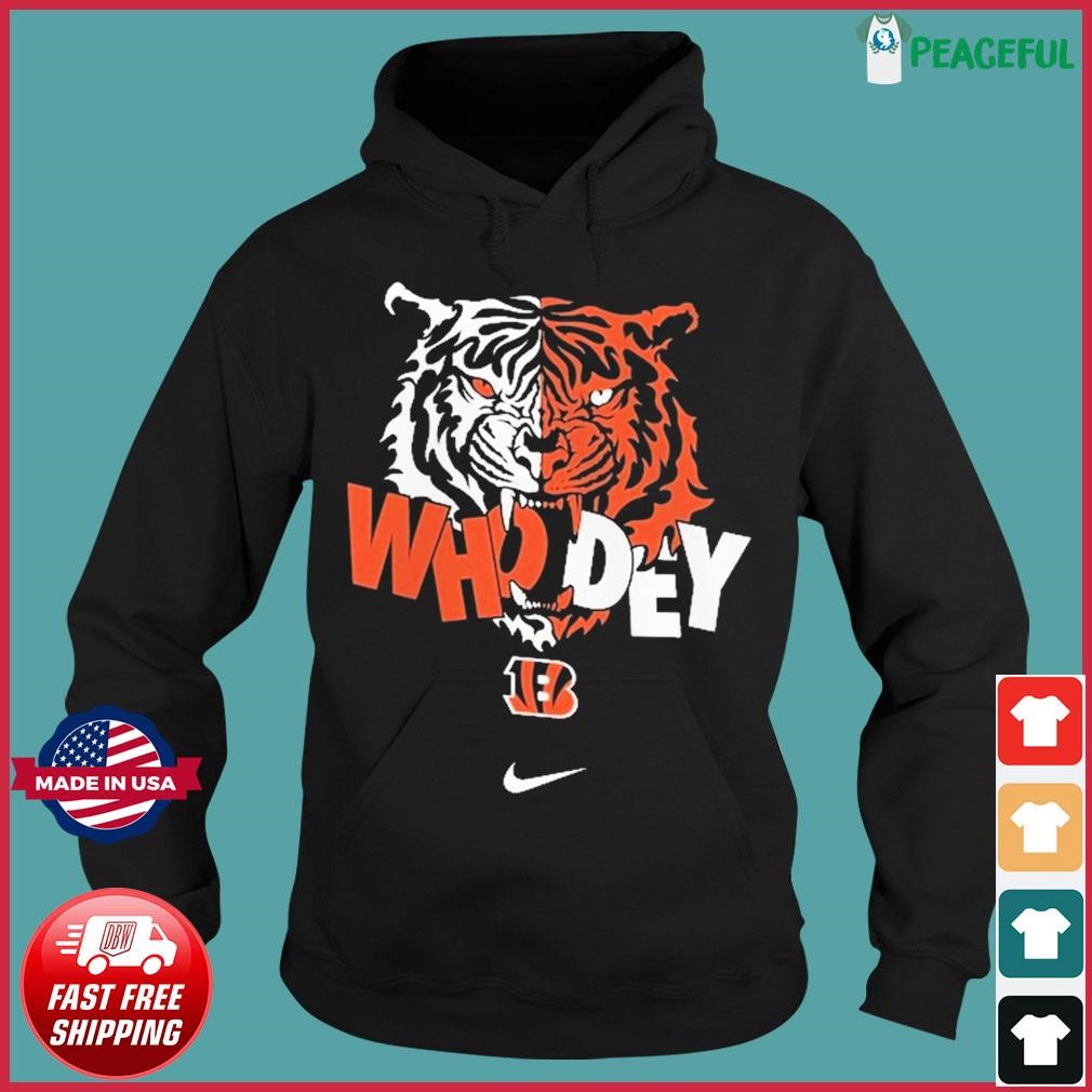 Cincinnati Bengals Nike who dey shirt, hoodie, sweater and v-neck t-shirt