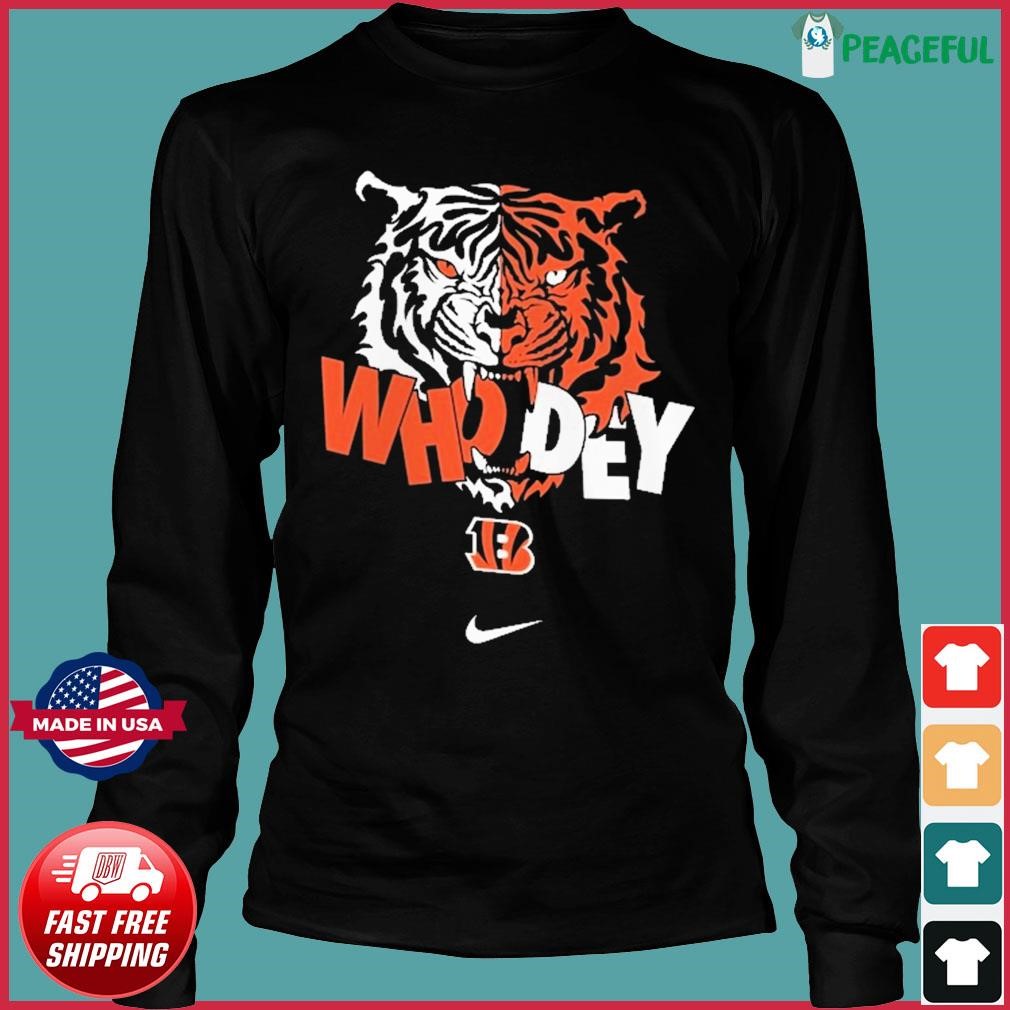 Who Dey Cincinnati Bengals Nike shirt, hoodie, sweater, long sleeve and  tank top