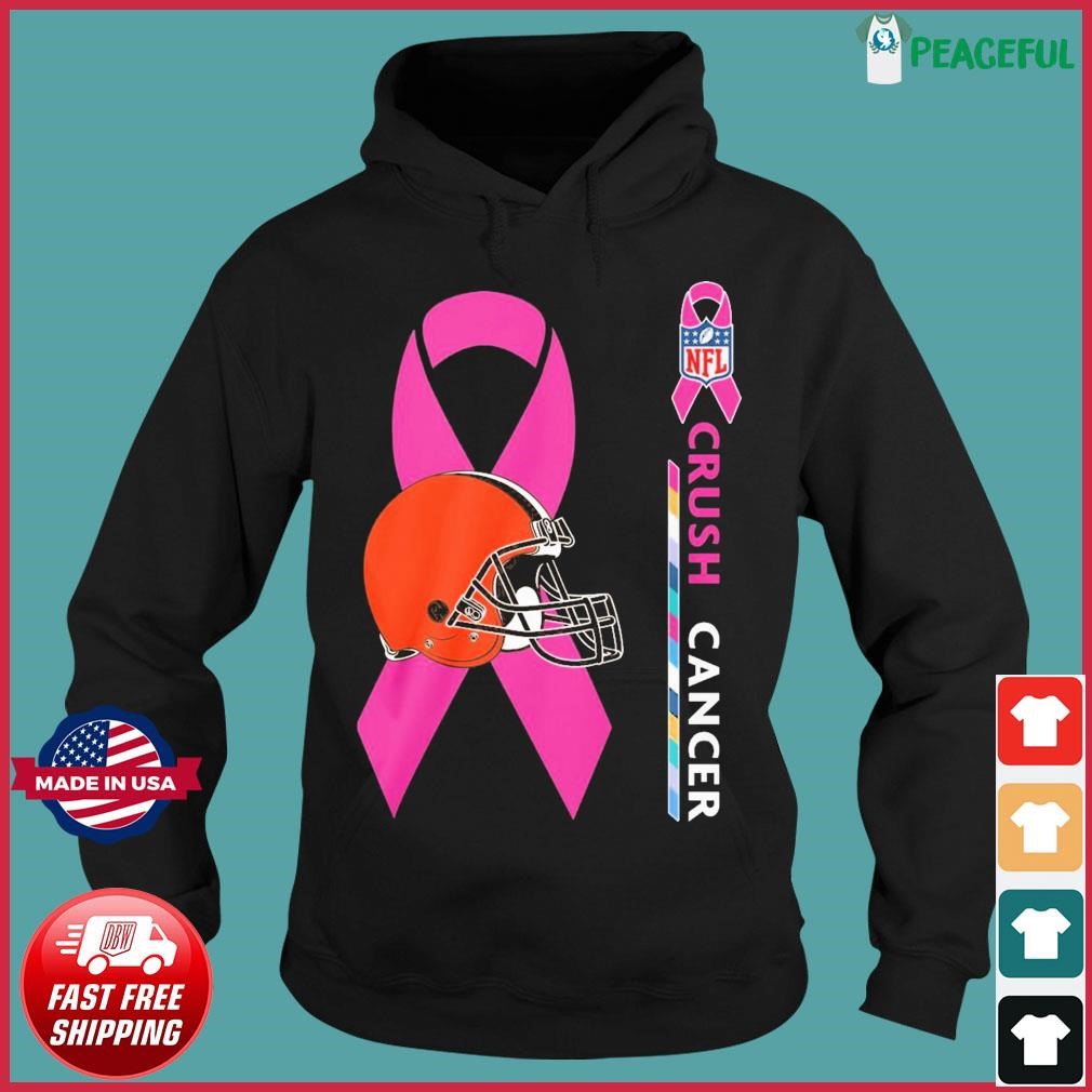 Original Cleveland Browns NFL Crush Cancer 2023 shirt, hoodie, sweater,  long sleeve and tank top