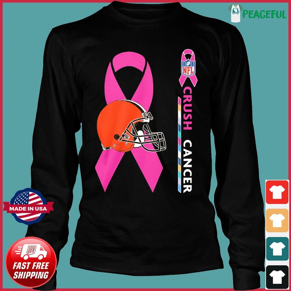 Original Cleveland Browns NFL Crush Cancer 2023 shirt, hoodie, sweater,  long sleeve and tank top