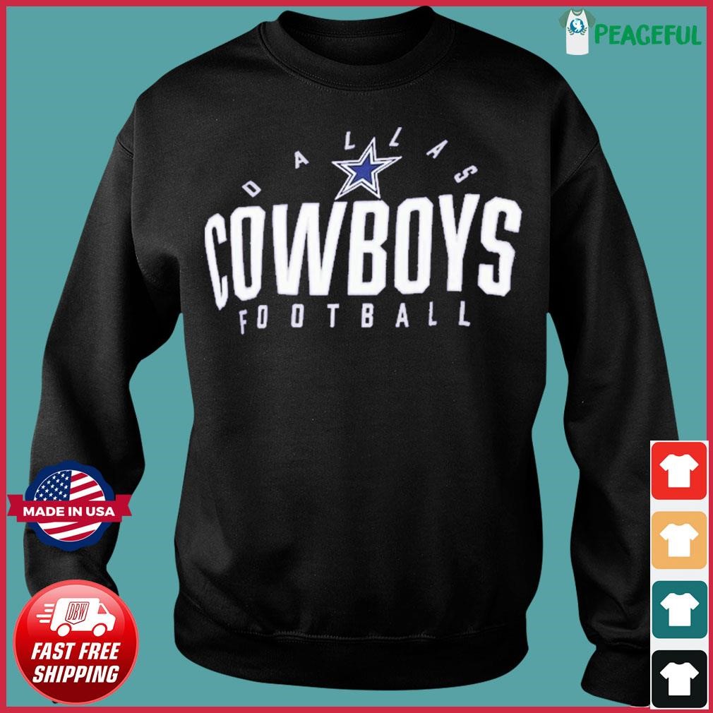 Dallas Cowboys Ladies Honeysuckle V-Neck Hooded Long Sleeve T-Shirt - Ash