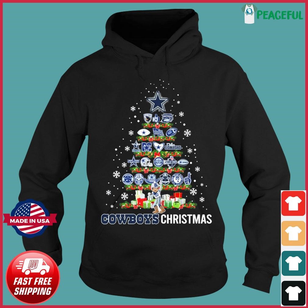 Dallas Cowboys: Players Christmas Tree T-Shirt - TeeNaviSport